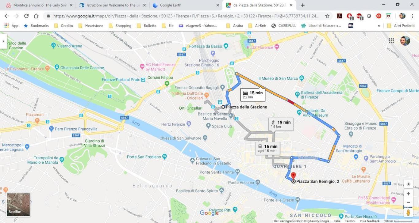 5 Min Dagli Uffizi Suite Wifi Confort Florence Exterior photo